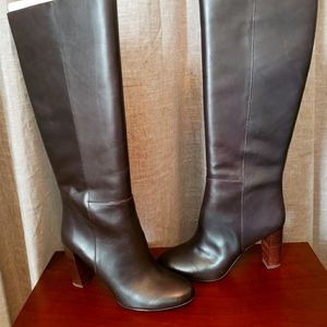 Ann Taylor Ellen leather zip up boots